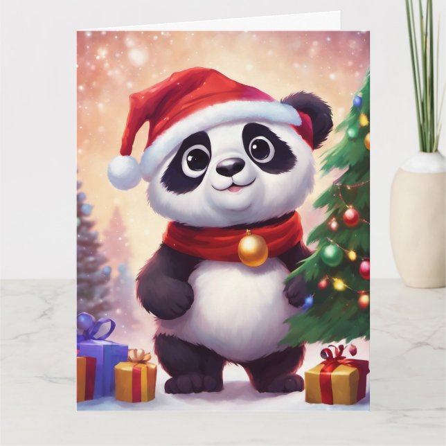 Carte de voeux de Noël pliée (Devant)