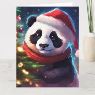 Carte de voeux de Noël pliée