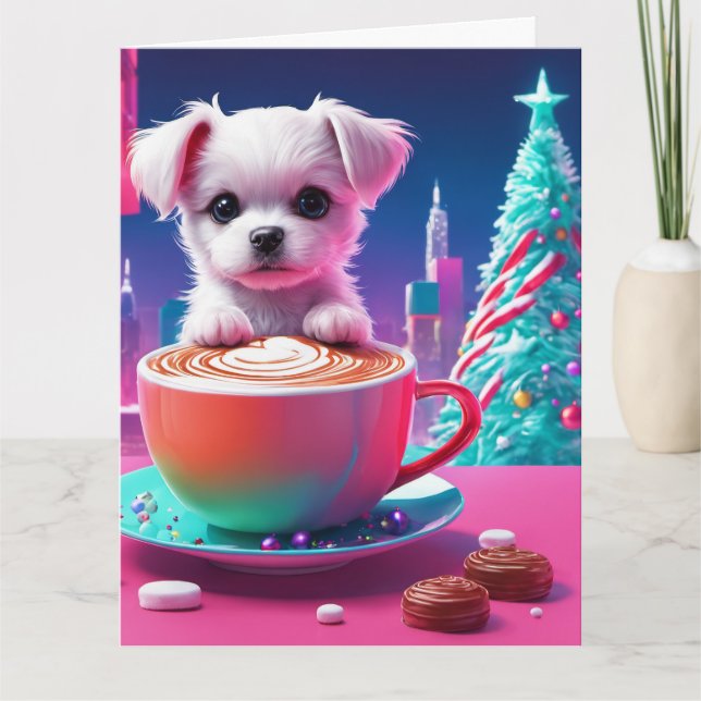 Carte de voeux de Noël pliée (Devant)