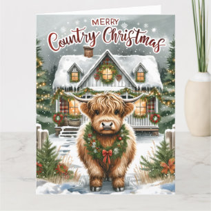 Carte de voeux de Noël pliée