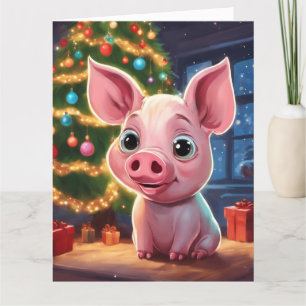 Carte de voeux de Noël pliée