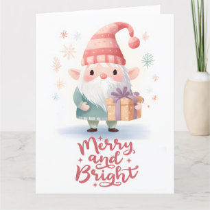 Carte de voeux de Noël pliée
