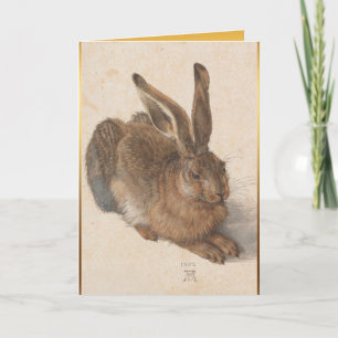 Carte de vœux de Noël pour anniversaire Jeune Lièv
