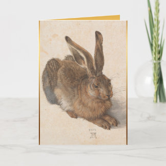 Carte de vœux de Noël pour anniversaire Jeune Lièv