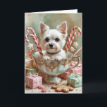 Carte de voeux de Noël pour chien de Terrier Jouet<br><div class="desc">Vivez un tourbillon de vacances amusant avec ce chien de Noël de conception ludique! Plein d'énergie festive,  il capture la joie de la saison avec un thème fantasque et chaleureux,  parfait pour répandre la joie.</div>