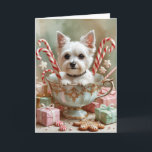 Carte de voeux de Noël pour chien de Terrier Jouet<br><div class="desc">Vivez un tourbillon de vacances amusant avec ce chien de Noël de conception ludique! Plein d'énergie festive,  il capture la joie de la saison avec un thème fantasque et chaleureux,  parfait pour répandre la joie.</div>