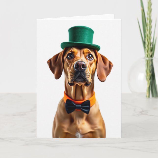 Carte de vœux de Noël pour chien élégant (Devant)