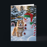 Carte de voeux de Noël pour chien spitz finlandais<br><div class="desc">Vivez un tourbillon de vacances amusant avec ce chien de Noël de conception ludique! Plein d'énergie festive,  il capture la joie de la saison avec un thème fantasque et chaleureux,  parfait pour répandre la joie.</div>