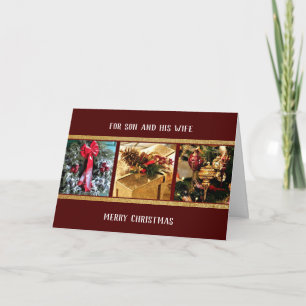 Carte de vœux de Noël pour fils et belle-fille