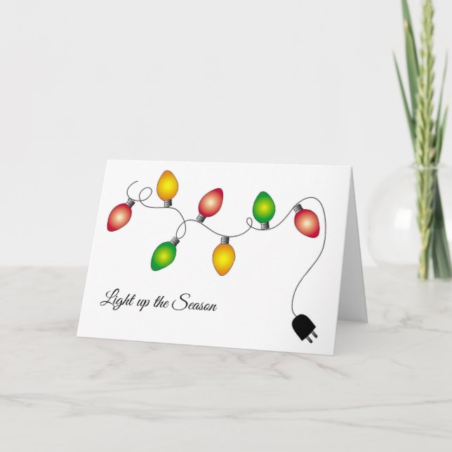 Carte de vœux de Noël pour illuminer la saison (Devant)