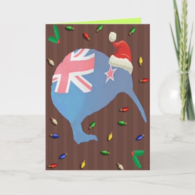 Carte de vœux de Noël pour kiwi (Devant)