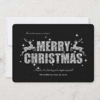 Carte de vœux de Noël pour les rennes