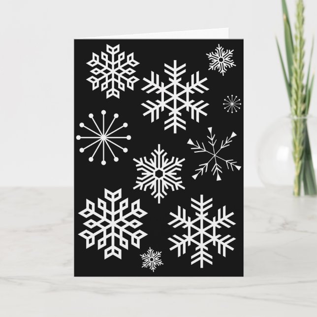 Carte de vœux de Noël pour l'hiver enneigé (Devant)