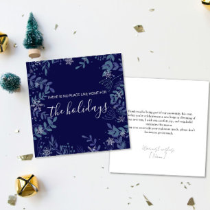 Carte de vœux de Noël pour l'immobilier Joyeuses f