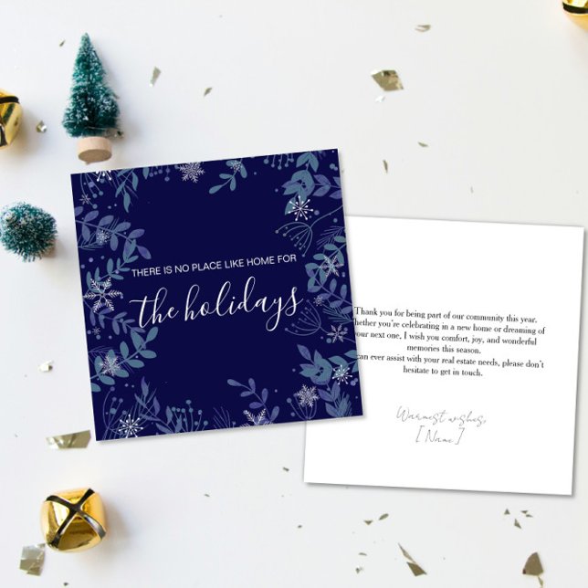 Carte de vœux de Noël pour l'immobilier Joyeuses f (Créateur téléchargé)