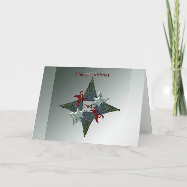 Carte de voeux de Noël pour papa (Devant)