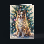 Carte de voeux de Noël Puli Dog<br><div class="desc">Vivez un tourbillon de vacances amusant avec ce chien de Noël de conception ludique! Plein d'énergie festive,  il capture la joie de la saison avec un thème fantasque et chaleureux,  parfait pour répandre la joie.</div>