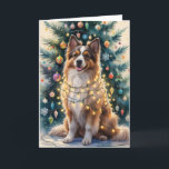 Carte de voeux de Noël Puli Dog<br><div class="desc">Vivez un tourbillon de vacances amusant avec ce chien de Noël de conception ludique! Plein d'énergie festive,  il capture la joie de la saison avec un thème fantasque et chaleureux,  parfait pour répandre la joie.</div>