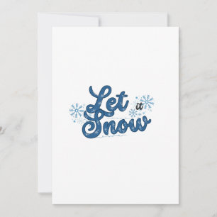 Carte de vœux de Noël « Qu'il neige »
