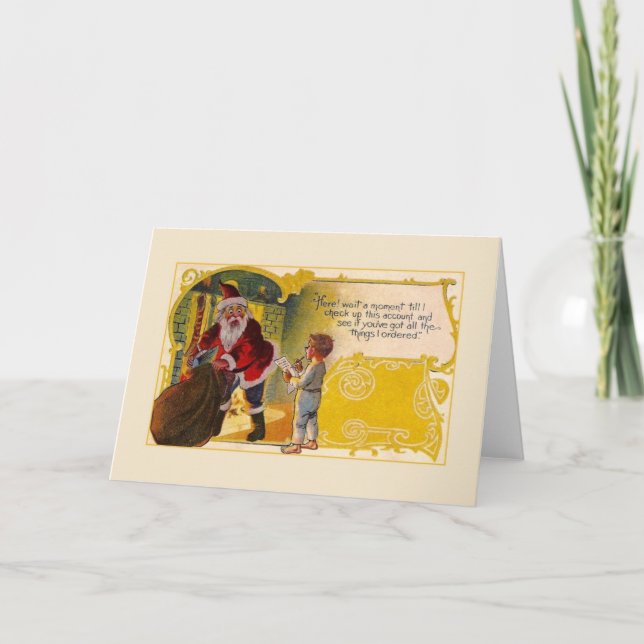 Carte de voeux de Noël Retro Whimsical (Devant)