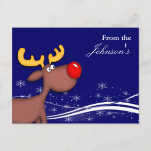 Carte de voeux de Noël Rudolf