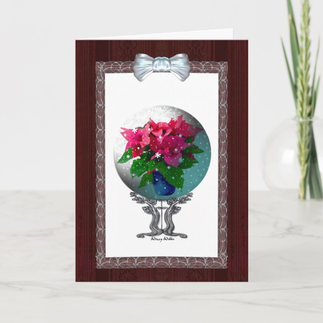 Carte de voeux de Noël Snowglobe (Devant)