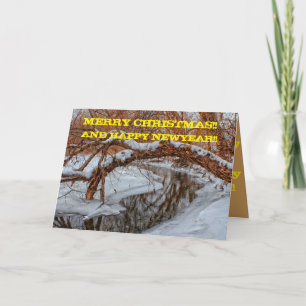 Carte de voeux de Noël Snowy Creek