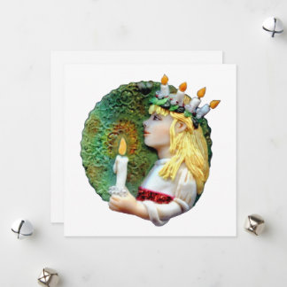 Carte de vœux de Noël St. Lucia Round 2013 JL Biel