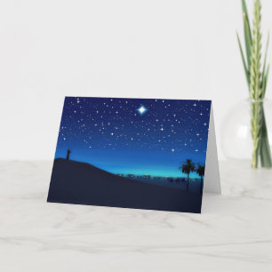 Carte de voeux de Noël Star Over Bethlehem