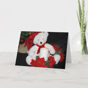 Carte de voeux de Noël Teddy Bear