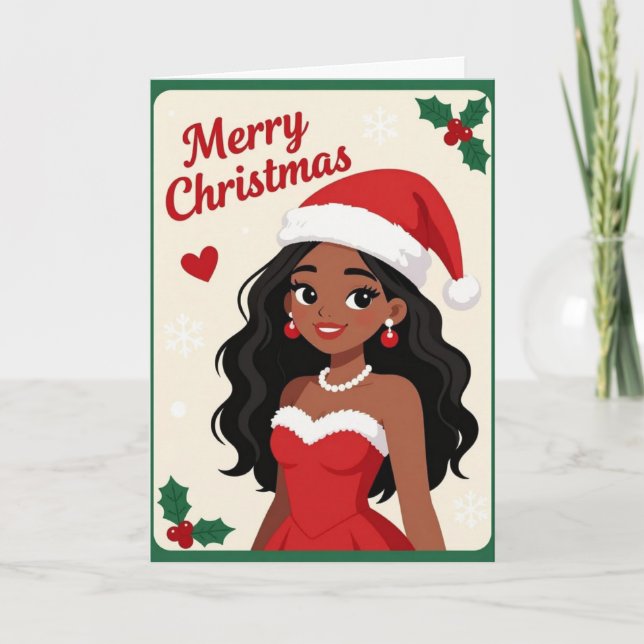 Carte de vœux de Noël très joyeuse (Devant)