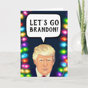 CARTE DE VŒUX DE NOËL TRUMP LET'S GO BRANDON !