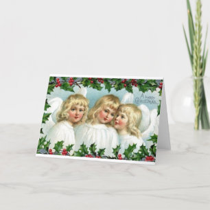 Carte de voeux de Noël Victorian Angel