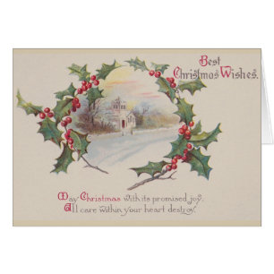 Carte de voeux de Noël Vintage