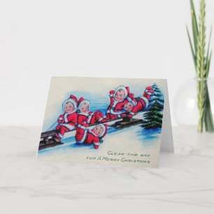 Carte de voeux de Noël Vintage