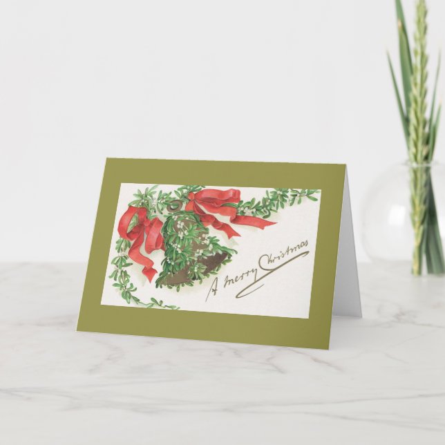 Carte de vœux de Noël vintage (Devant)