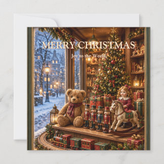 Carte de vœux de Noël vintage dans le style d'une