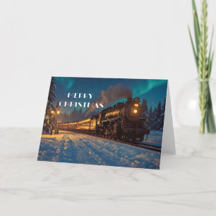 Carte de voeux de Noël Vintage - Merry Chri