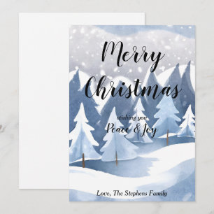 Carte de vœux de Noël Winter Wonderland