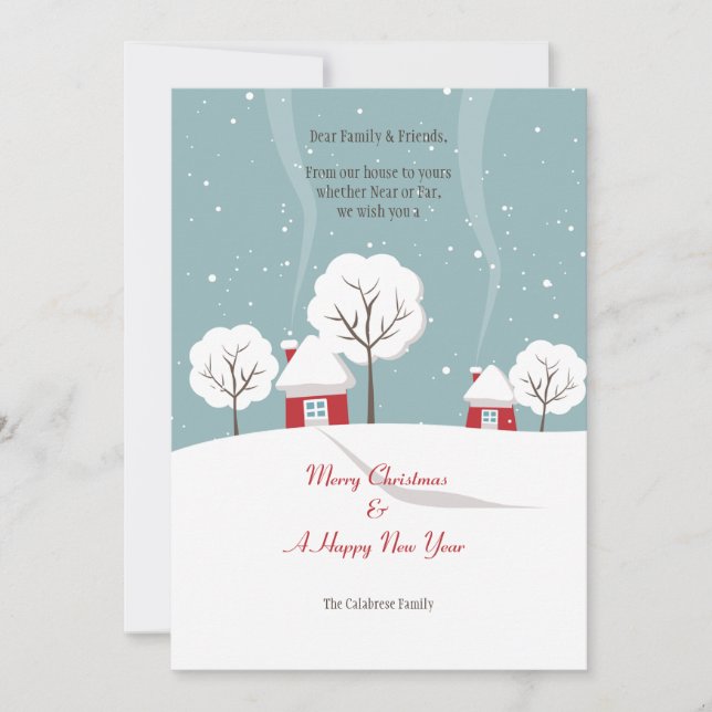 Carte de vœux de notre maison à la vôtre (Devant)