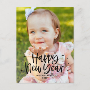 Carte de vœux de Nouvel An de type adorable éditab