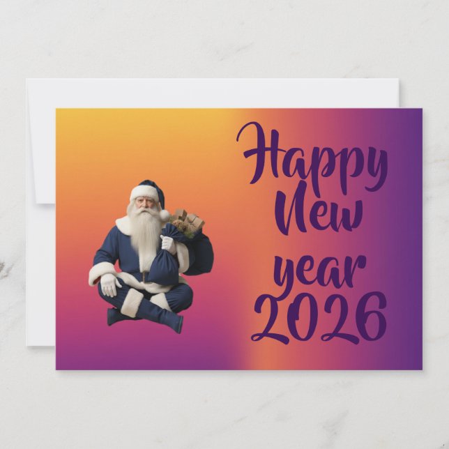 Carte de vœux de nouvelle année  (Devant)