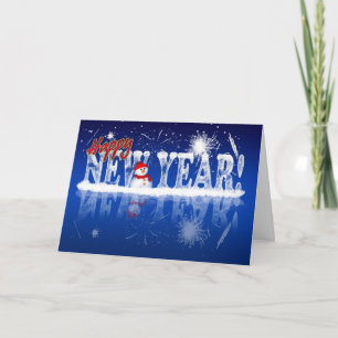 Carte de voeux de nouvelle année - bonne année