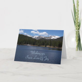 Carte de voeux de paix, d'amour et de joie