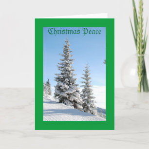 Carte de voeux de paix de Noël
