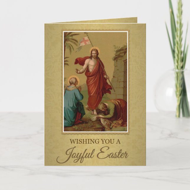 Carte de vœux de Pâques 202 Joyeuse Fête de Pâques (Devant)