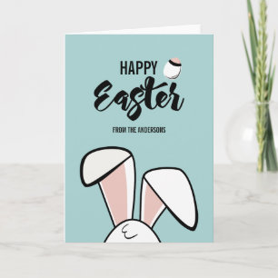 Carte de voeux de Pâques Bunny Ears