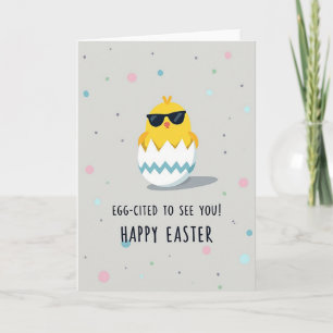 Carte de vœux de Pâques Cool Chick