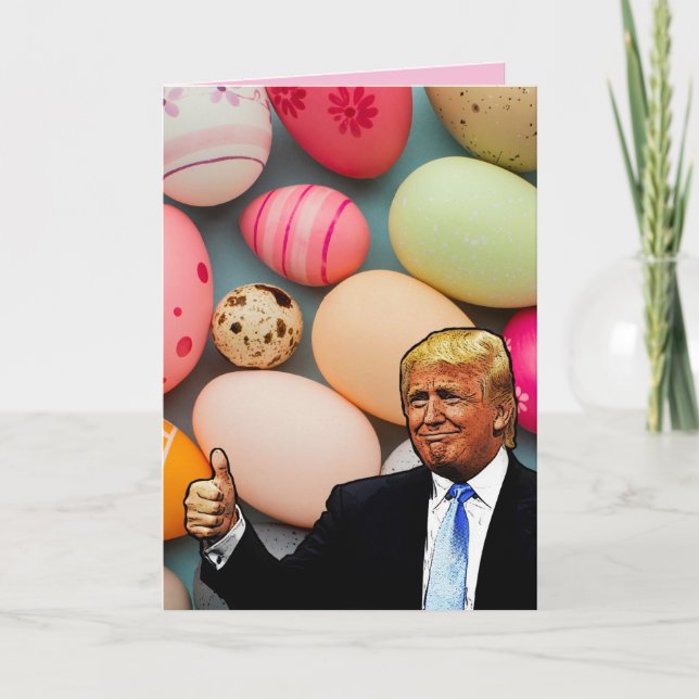 CARTE DE VŒUX DE PÂQUES DE DONALD TRUMP (Devant)