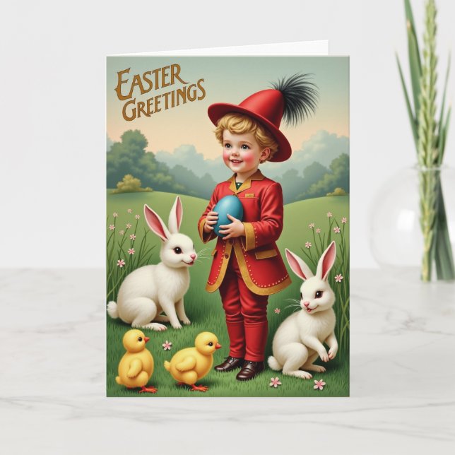 Carte de vœux de Pâques festive (Devant)